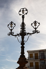 Farola en Ronda, Málaga.