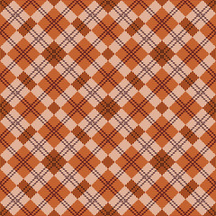seamless tartan pattern-vector illustration. Scottish plaid fabric with stripes.