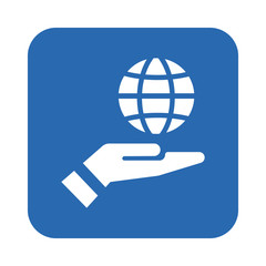 hand and the planet icon