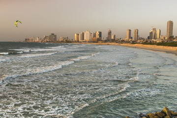 Tel Aviv kitesurfing