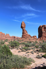 Fototapeta na wymiar Balanced Rock - Arches National Park (Utah)