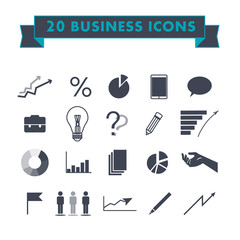Collection of business logo icons.