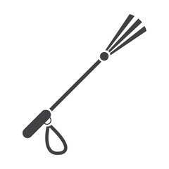 whip black simple icon on white background for web
