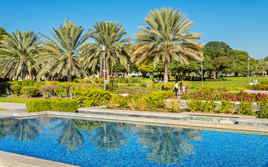 Naklejka premium Al Jahli Park in Al Ain, United Arab Emirates