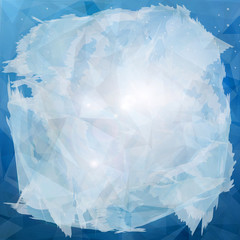 Obraz premium Abstract blue background with frost
