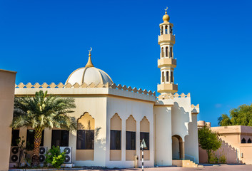 Naklejka premium Small mosque in Abu Dhabi - UAE