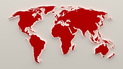 3d World map