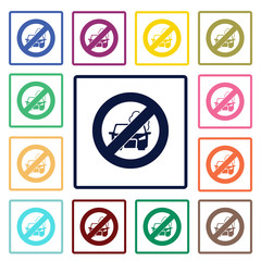 prohibitio pollute the air icon