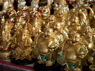 Figurines of Buddha for sale at souvenir shop