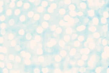 Blue Bokeh background - Bright Abstract defocused background wit