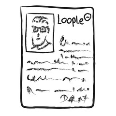 profile doodle icon, illustration icon