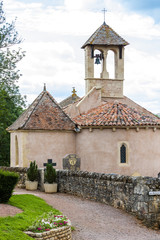 Fototapeta na wymiar church in Saint-Martin-de-Lixy, Burgundy, France