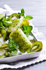 Homemade fruit popsicle