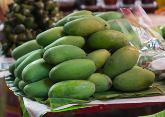 green mango in the Thailand market