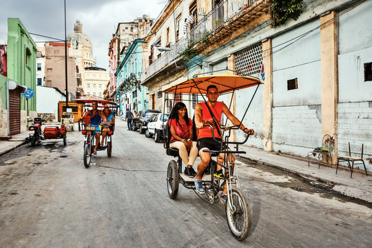 Cuba, La Habana Centro, Bicitaxis