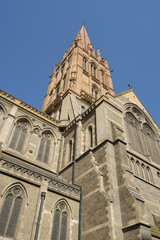 Fototapeta na wymiar Church against blue sky