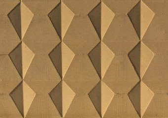 Geometrical plaster wall texture.