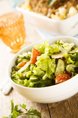Green salad with vegetables