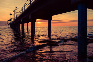 Australian pier at sunset