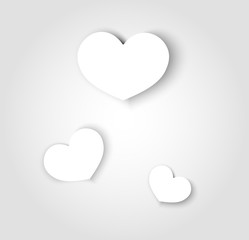 Valentines white backgroung