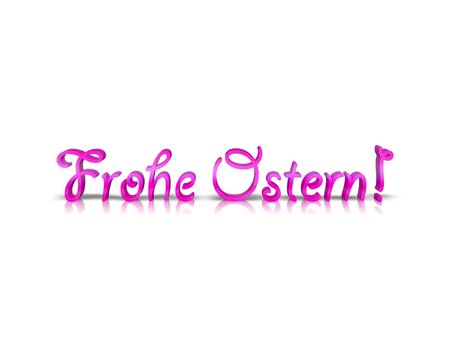 Frohe Ostern 3D Wort
