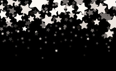 Black starry banner.