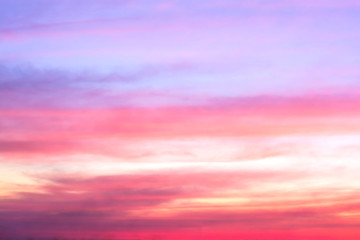 colorful of sky with clouds in the evening