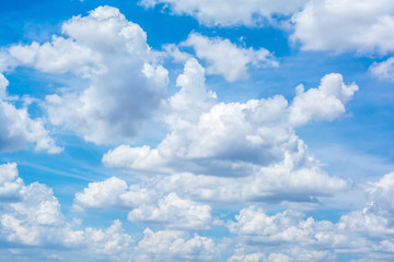 Naklejka na ściany i meble abstract white cloud on the blue sky