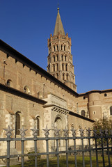 Fototapeta na wymiar Saint Sernin, Church, Toulouse, France