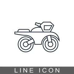 Fototapeta na wymiar icon bike profile