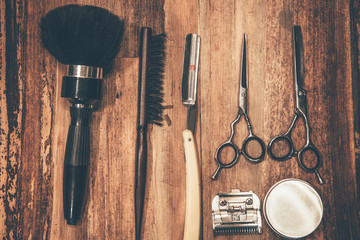 Barber tools.