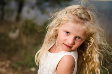 Fototapeta premium adorable innocent child portrait