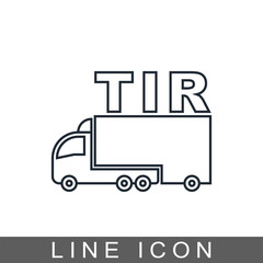 icon truck TIR view front