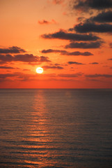Fototapeta premium The beautiful sunrise on the sea