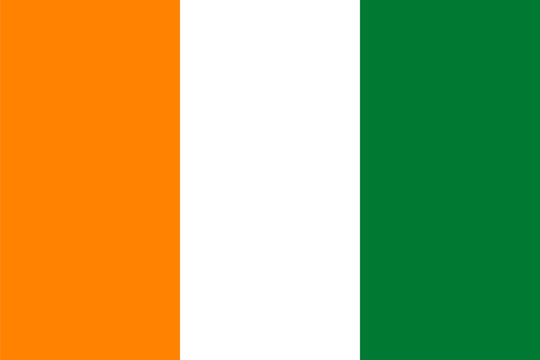 Standard Proportions for Ivory Coast Flag