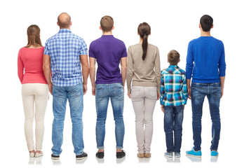 Obraz premium group of people from back