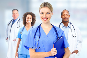 Fototapeta premium Group of hospital doctors.