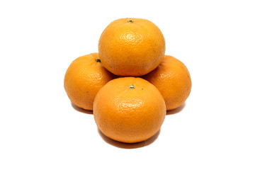 fresh orange isolated on white background