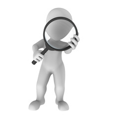 Search with magnifying glass