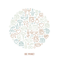 Valentines Day and wedding icons