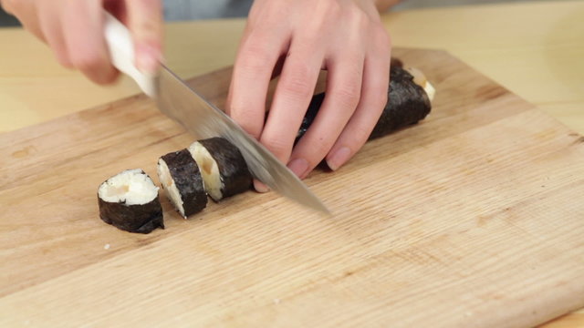 fresh rice sushi making roll