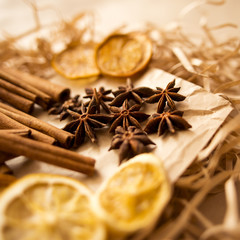 lemon and cinnamon, anise and old