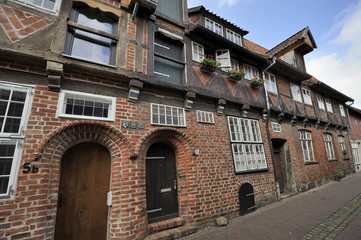 old half-timbered house, Luneburg, Germany