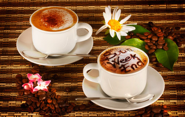 Caffè - cappuccino - Buon Week end