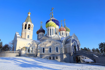 Fototapeta na wymiar Church of the Savior Transfiguration Metochion Patriarch of Moscow
