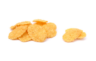 chips on a white background