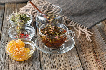 Organic hot tea as prevention of cold