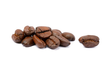 coffee beans on a white background