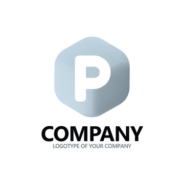 Letter P logo icon design template elements
