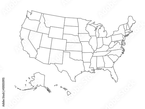 blank outline map of